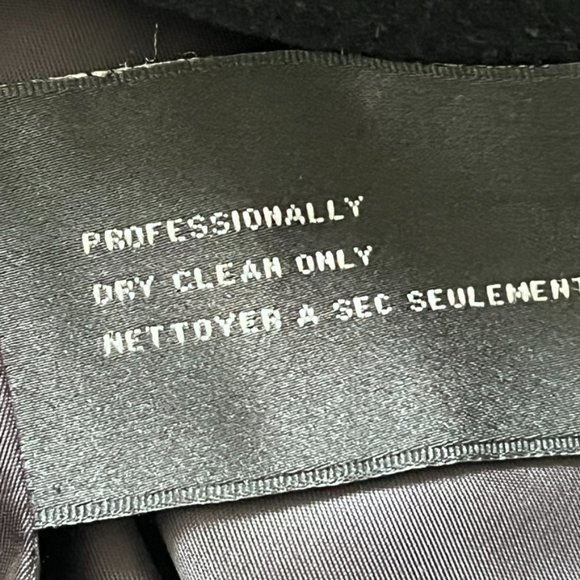 Ellen Tracy Black Wool Pea Coat - Picture 9 of 14